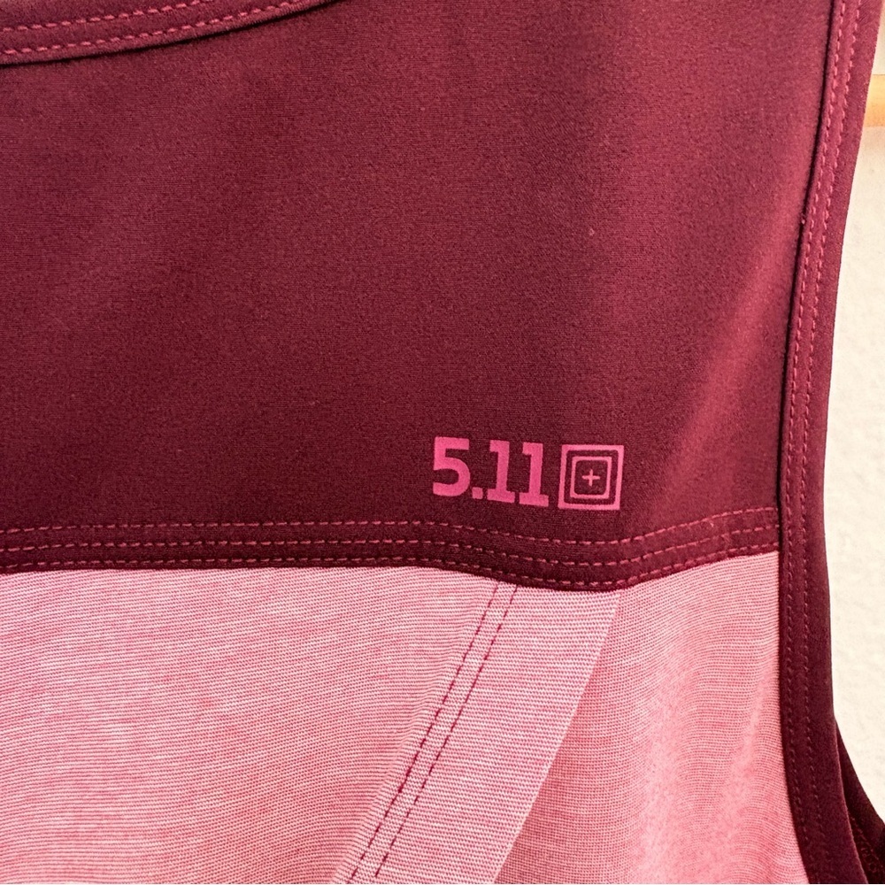 5.11 Tactical Pink and Maroon Tank Top - Picture 13 of 16